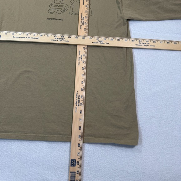 Top Dawg Shirt Men XL Tan Long Sleeve SiR November Graphic Arm Hip Hop TDE‎ - Picture 4 of 10